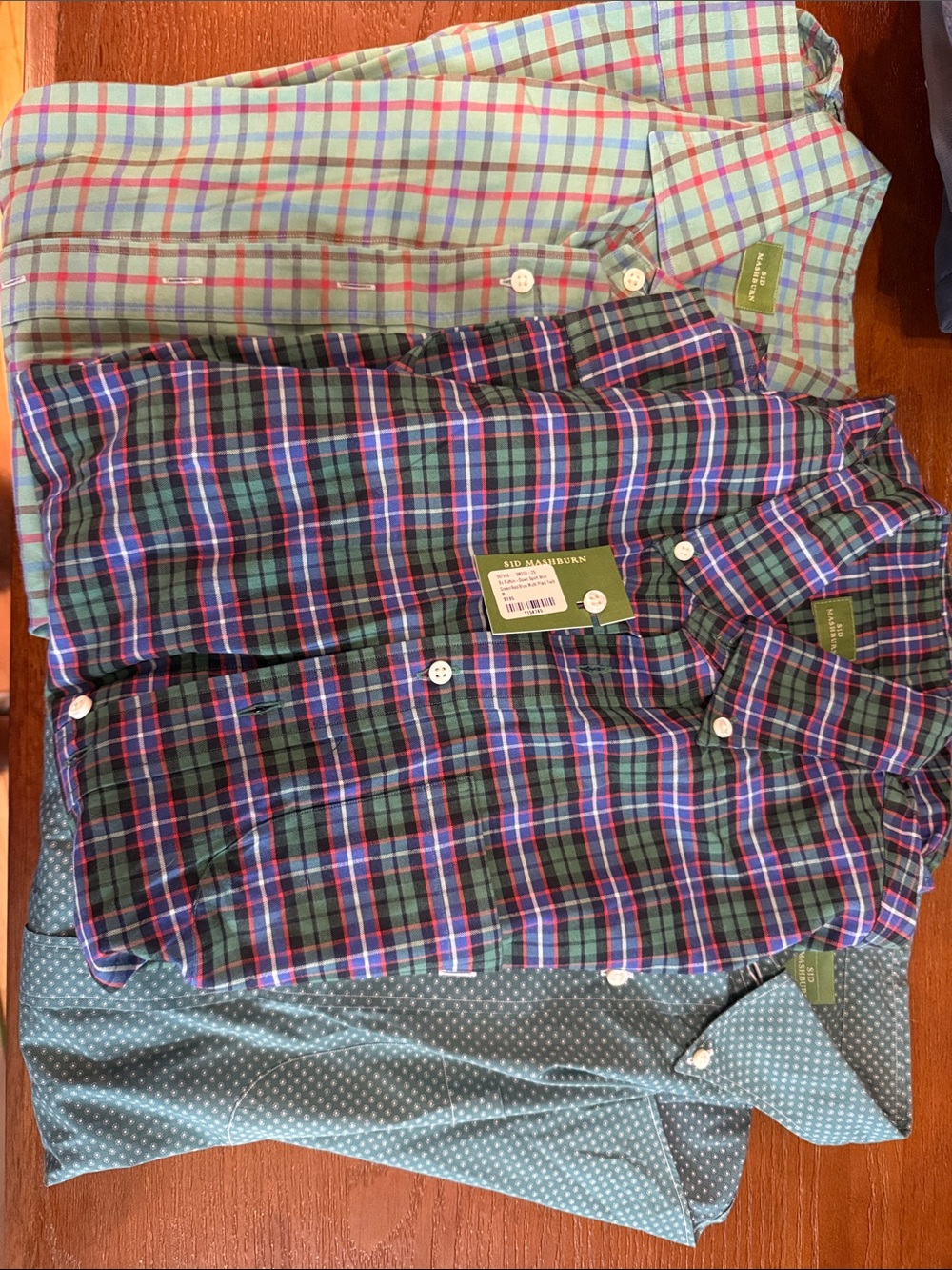 Bundle: 3 Sid Mashburn Button-Down Shirts